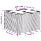 Sofá de jardín negro, blanco crema