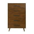 Emery 33 Walnut 5-Drawer Chest