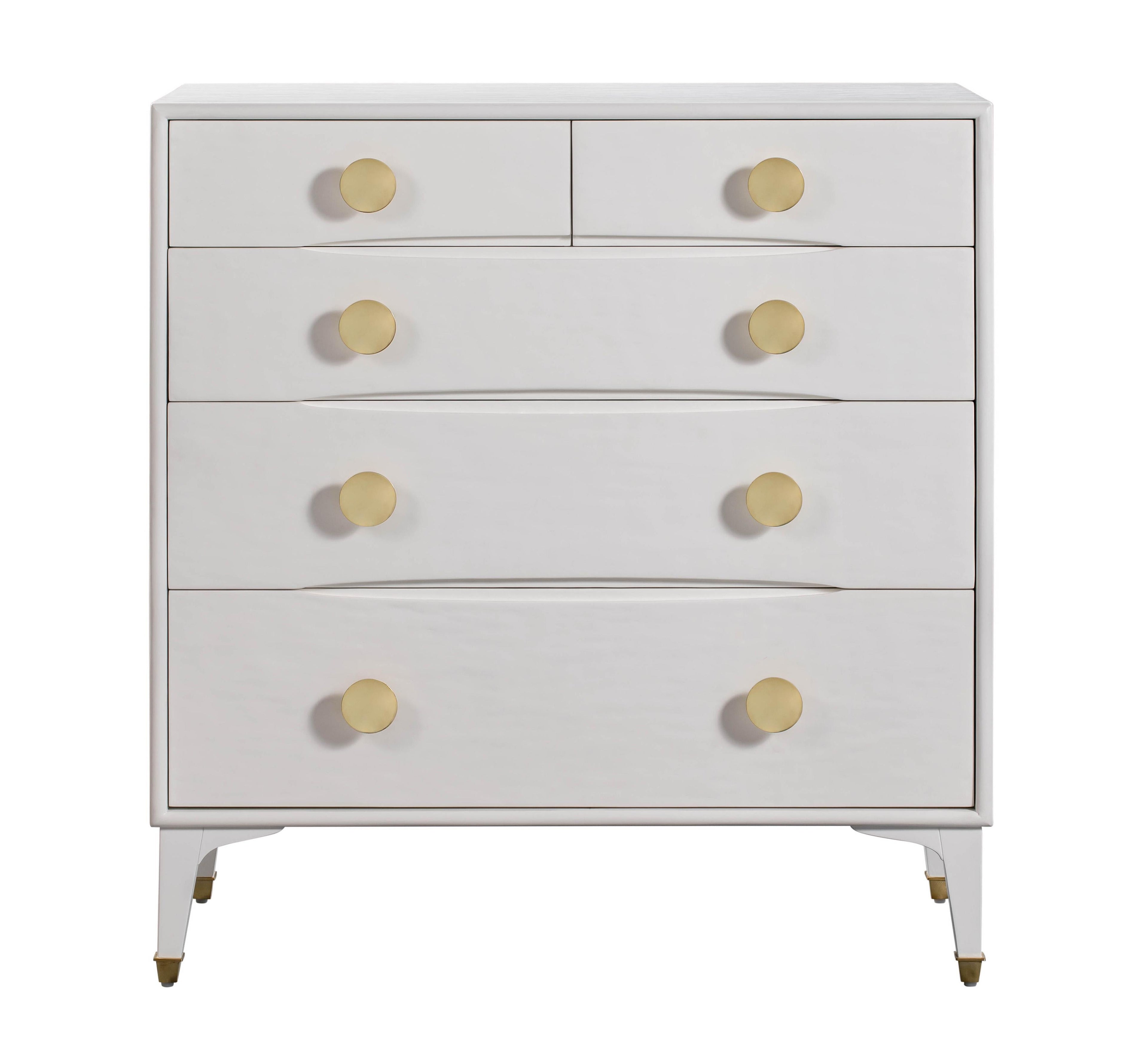 Divine 38 White 5-Drawer Chest