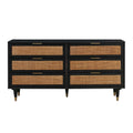 Sierra 60 Cane 6-Drawer Dresser