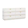 Julieta 62 Acacia Wood 6-Drawer Dresser