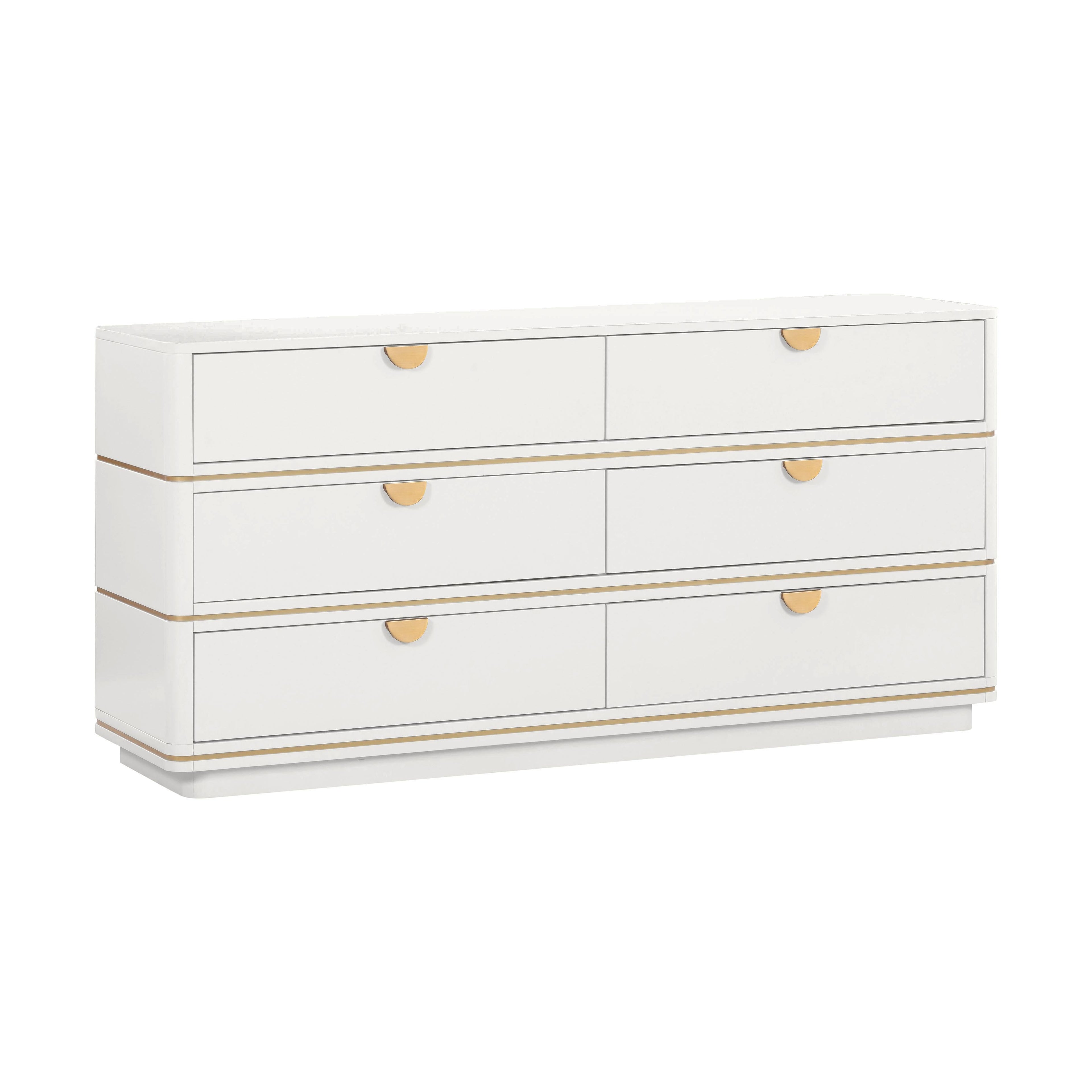 Julieta 62 Acacia Wood 6-Drawer Dresser