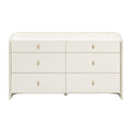 Collins 56 Cream 6-Drawer Dresser