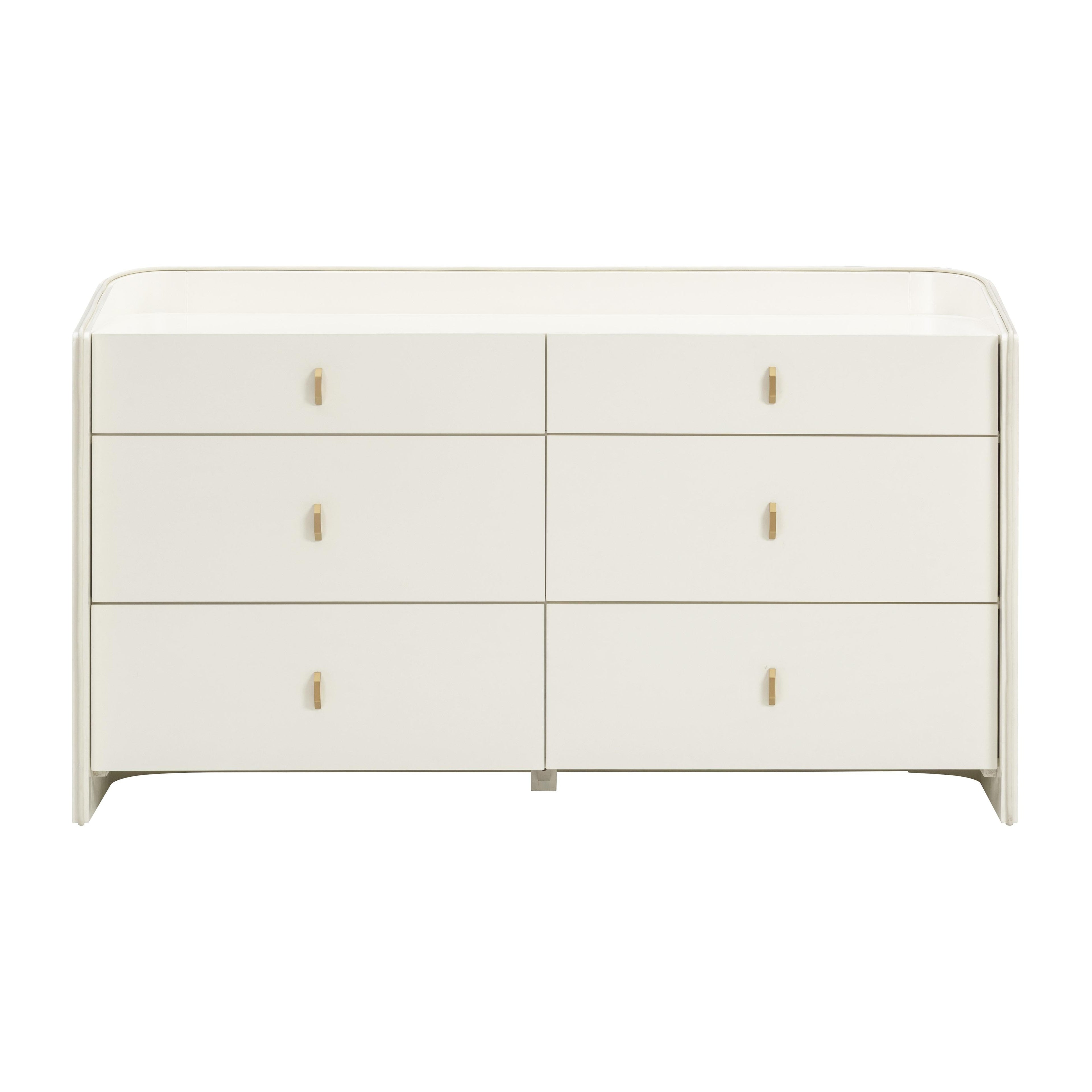 Collins 56 Cream 6-Drawer Dresser