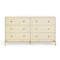 Pesce 57 Faux Shagreen 6-Drawer Dresser