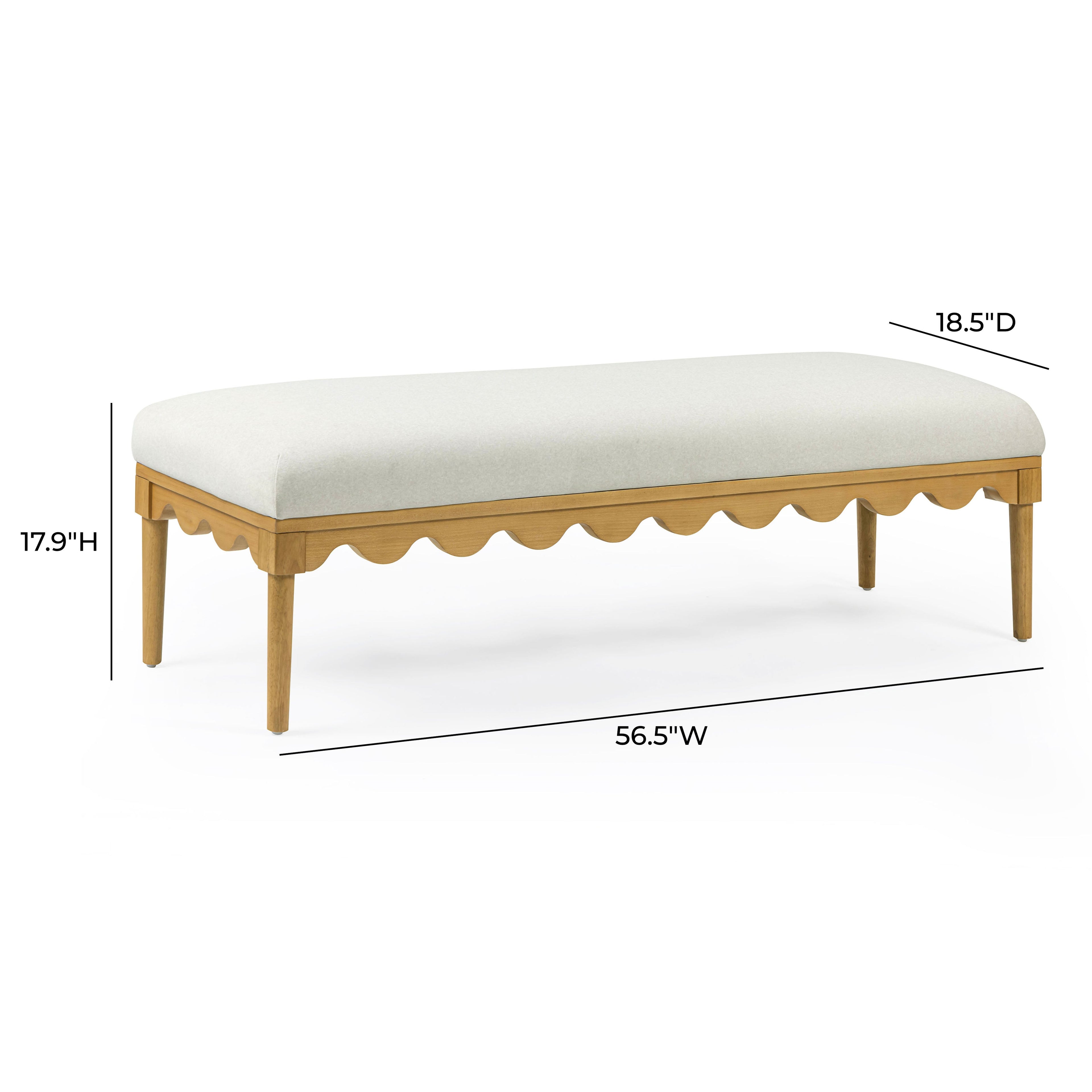 Oodle 56.5 Performance Vegan Mohair Bench