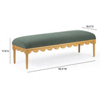 Oodle 56.5 Performance Vegan Mohair Bench