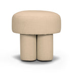 Masha Yellow Gingham Performance Linen Accent Stool