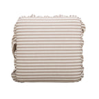 Gertrude Striped Performance Linen Skirted Ottoman