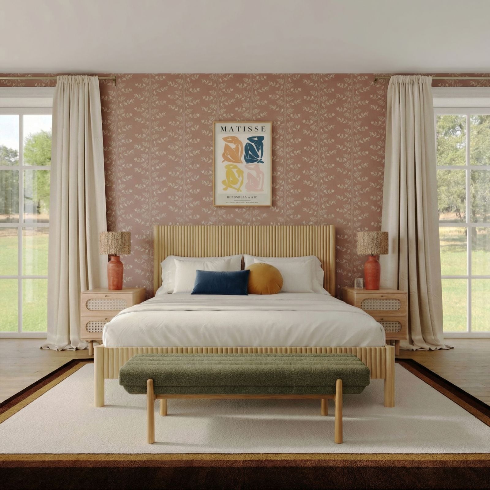 Julianna 56 Textured Performance Fabric Bench