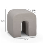 Desi Performance Velvet Ottoman