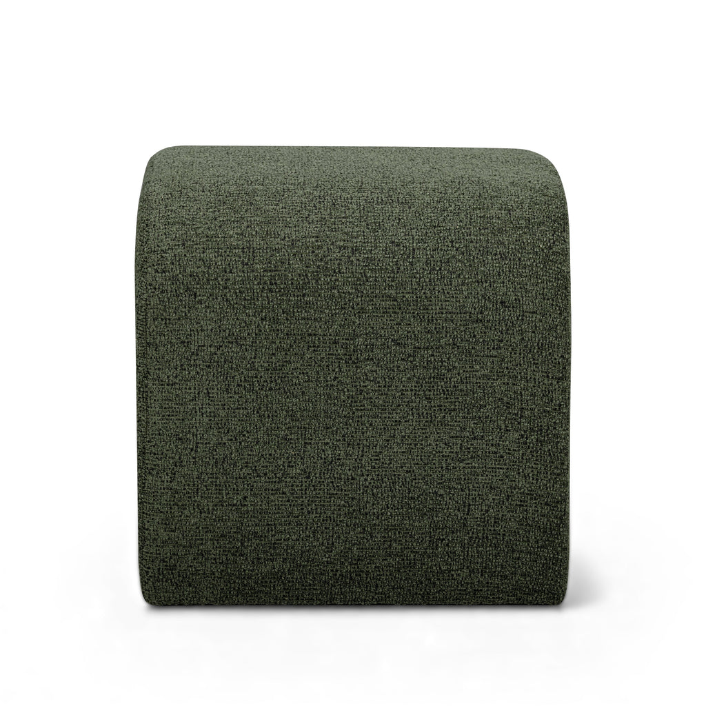 Desi Woven Performance Fabric Ottoman