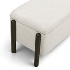 Abby 52 Nubby Fabric Storage Bench