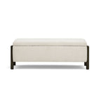Abby 52 Nubby Fabric Storage Bench