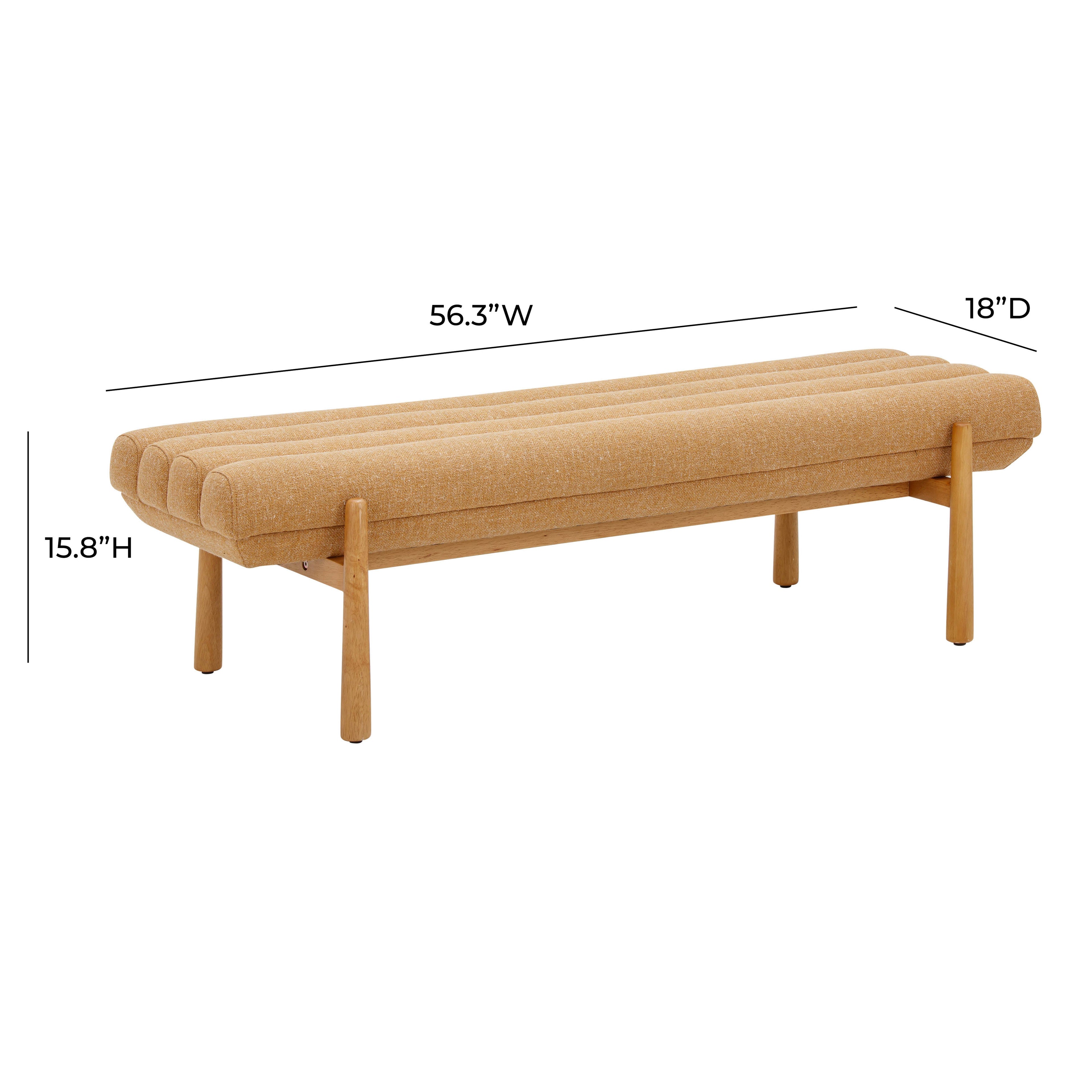 Julianna 56 Textured Performance Fabric Bench