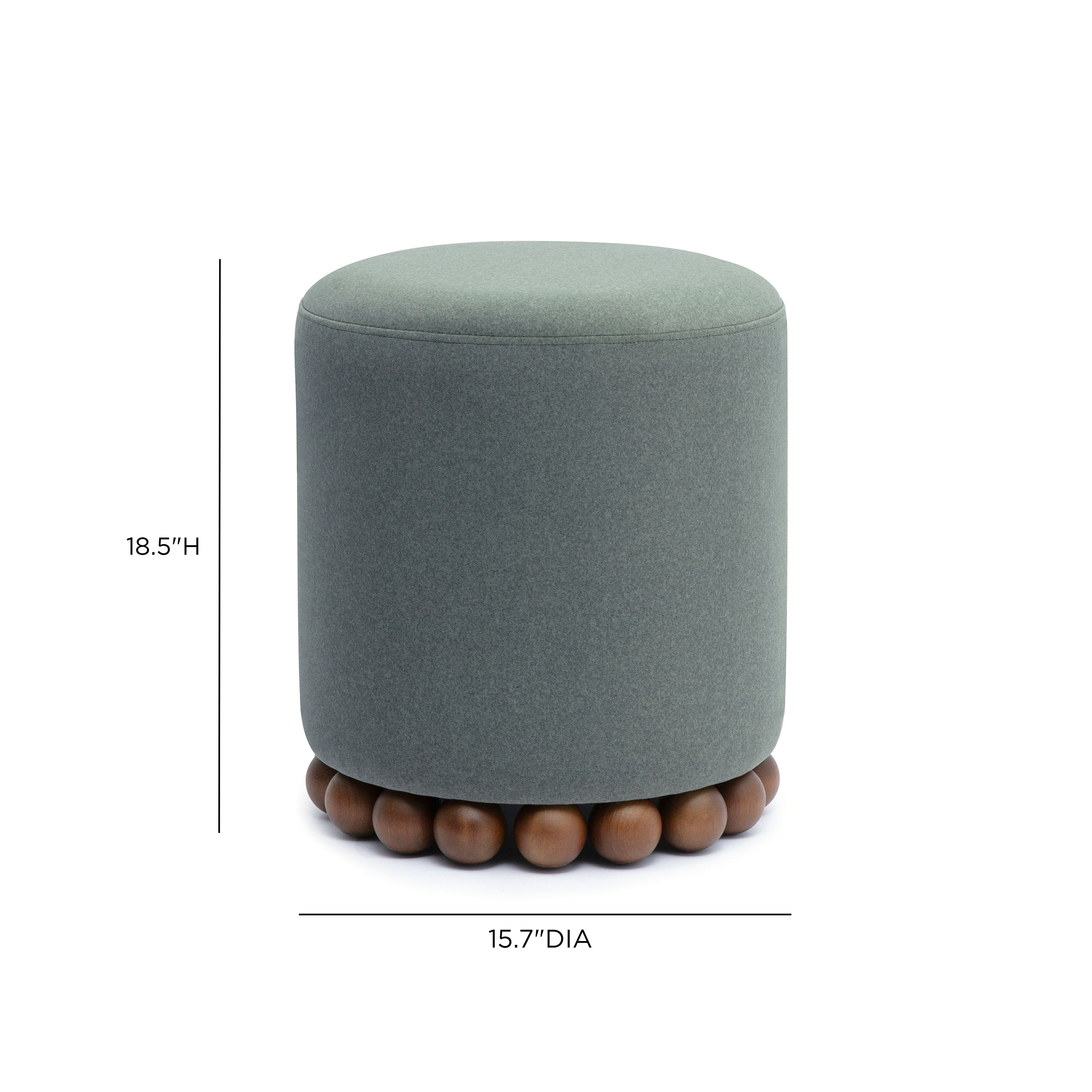 Dex Performance Vegan Mohair Ottoman