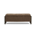 Abby 52 Nubby Fabric Storage Bench