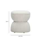Tomlin Ruched Performance Fabric Game Ottoman