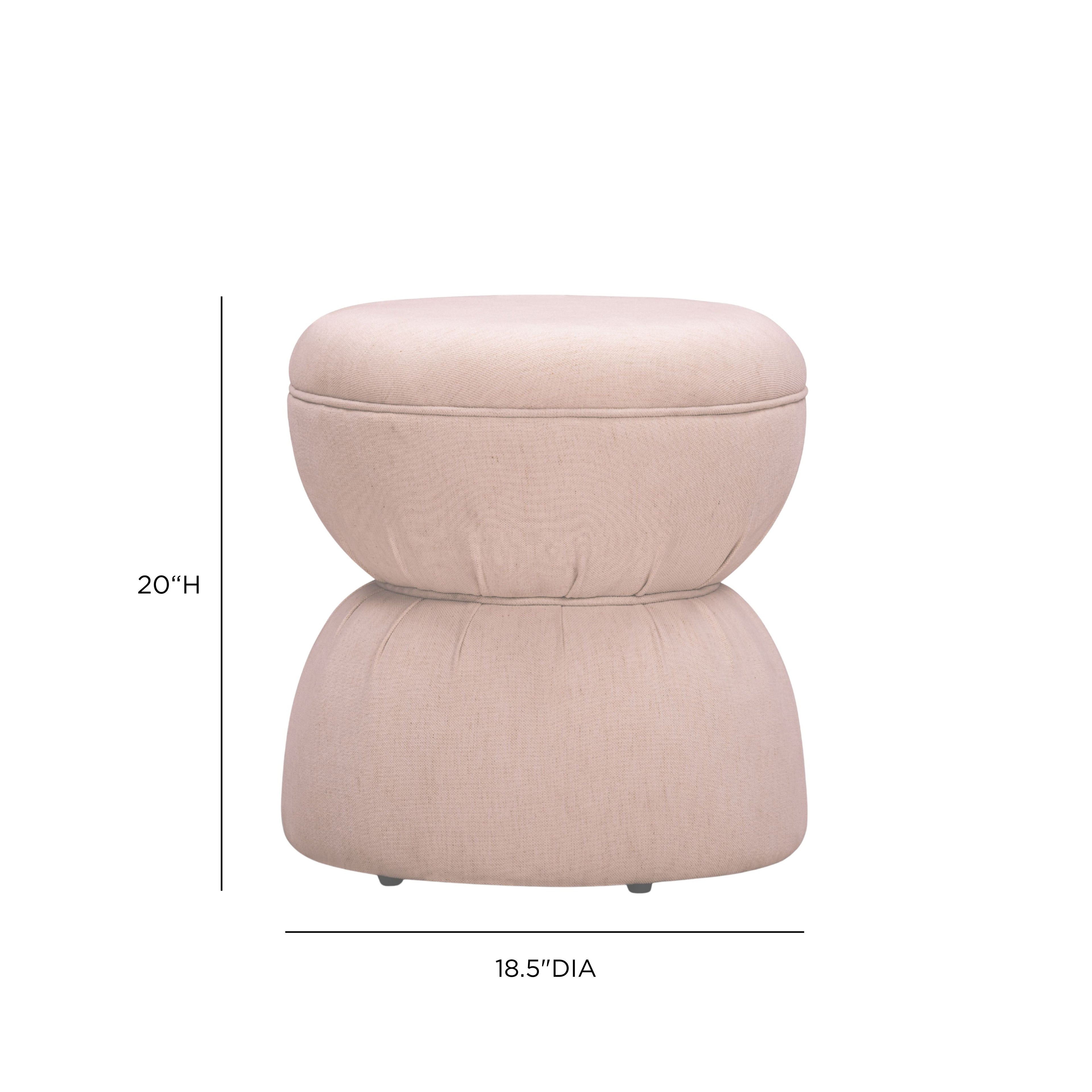 Tomlin Ruched Performance Fabric Game Ottoman