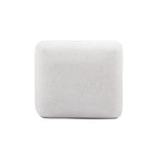 Arezza Stone White Contract-Grade Basketweave Chenille Ottoman