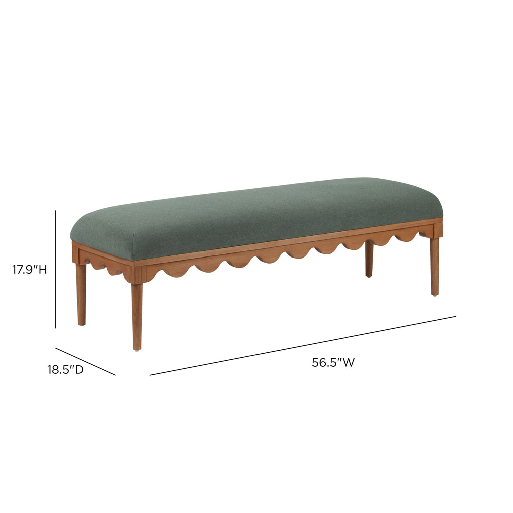 Oodle 56.5 Performance Vegan Mohair Bench