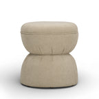 Tomlin Ruched Performance Fabric Game Ottoman