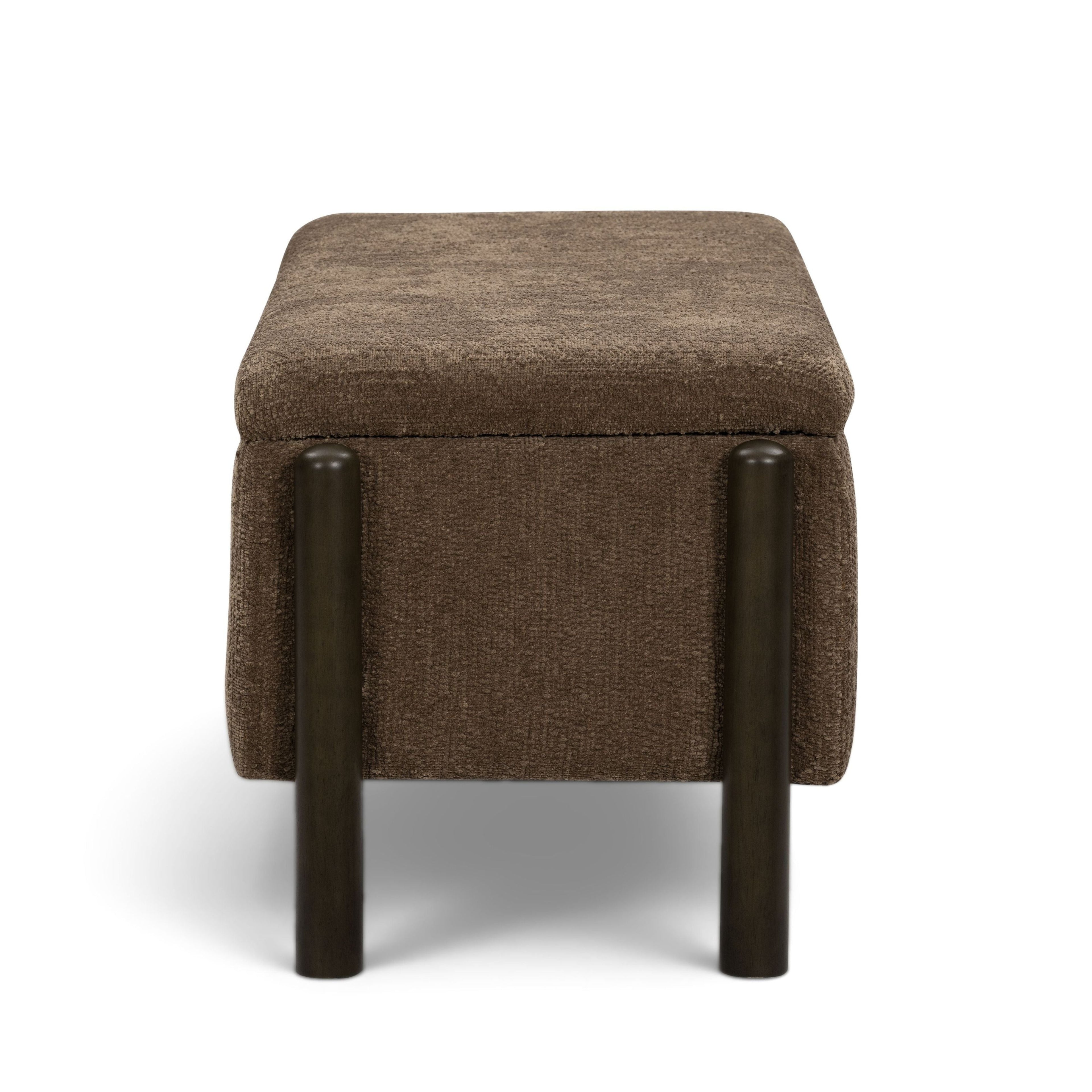Abby 52 Nubby Fabric Storage Bench