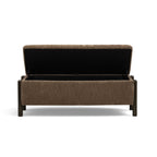 Abby 52 Nubby Fabric Storage Bench