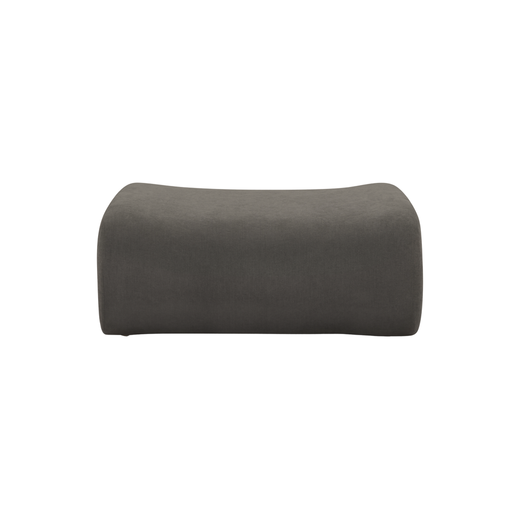 Zenith Contract-Grade Upcycled Fabric Ottoman